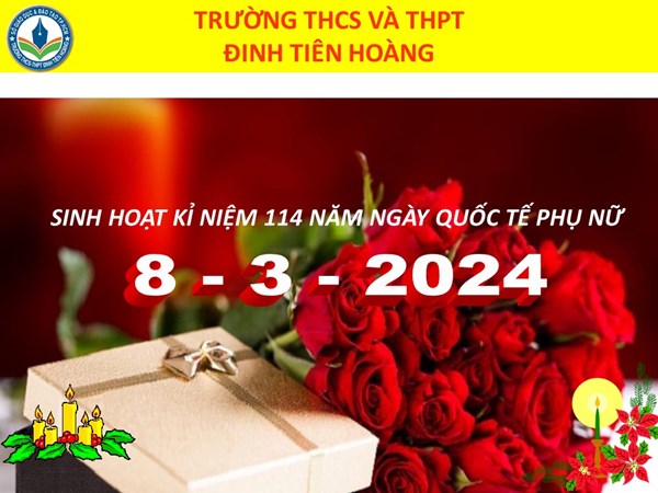 Sinh hoạt chuyên đề Chào mừng kỷ niệm 114 năm ngày Quốc tế phụ nữ 8/3/2024