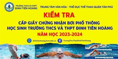 Kiểm tra cấp giấy chứng nhận bơi học sinh năm học 2023 - 2024