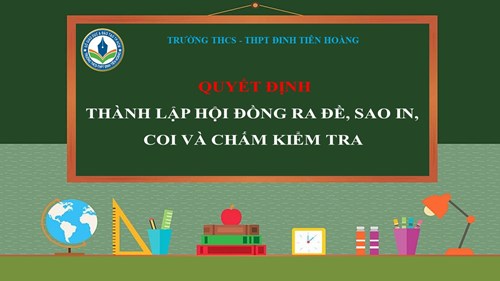 Quyết định thành lập Hội đồng ra đề, sao in, coi và chấm kiểm tra giữa học kỳ II năm học 2023-2024
