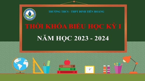 Thời khóa biểu Học kỳ I năm học 2023-2024