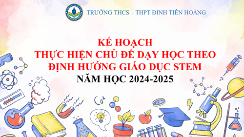 Kế hoạch thực hiện chủ đề dạy học theo định hướng giáo dục STEM