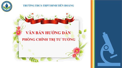 Văn bản hướng dẫn từ phòng chính trị tư tưởng