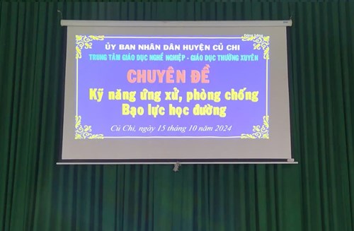 Tập huấn  Kĩ năng ứng xử, phòng chống bạo lực học đường .
