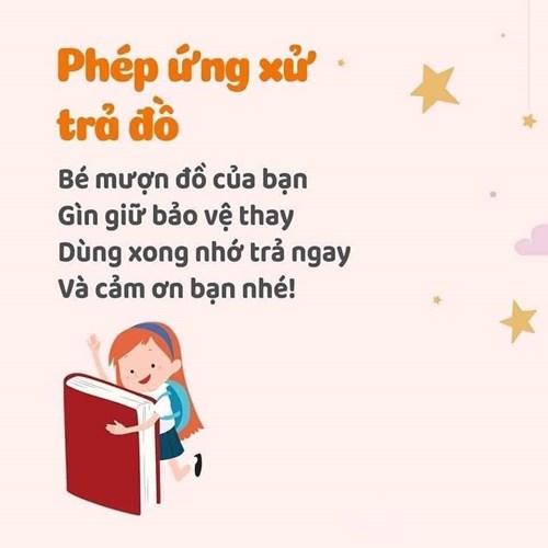 Dạy bé phép ứng xử trả đồ