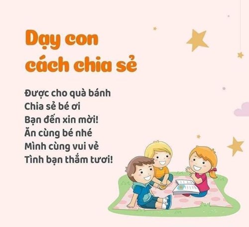 Dạy con cách chia sẻ