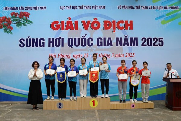 Nguyễn Phó Khánh Như – Học sinh Trường Phổ Thông Năng Khiếu Thể Thao Olympic tỏa sáng tại Giải Vô địch Súng hơi Quốc gia 2025