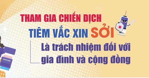 Tiêm vắc xin phòng bệnh Sởi tại trường Chuyên biệt Bình Tân.