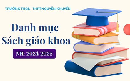 Danh mục sách giáo khoa năm học 2024 - 2025