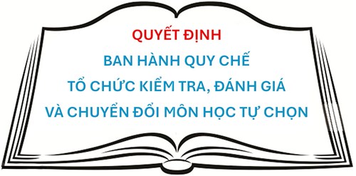 Quyết định Ban hành Quy chế tổ chức kiểm tra, đánh giá và chuyển đổi môn học lựa chọn, cụm chuyên đề học tập từ năm học 2024 - 2025