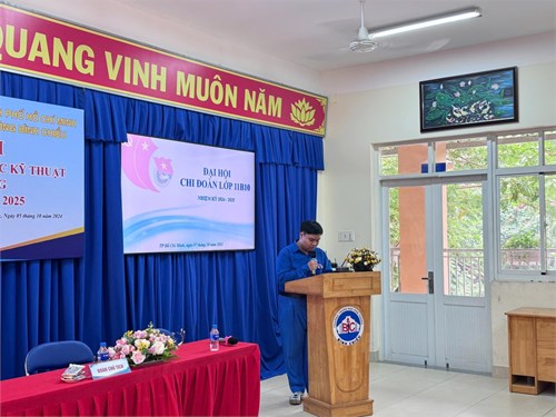 Đại hội chi đoàn điểm - Chi đoàn 11B10 - Hướng đến Đại hội đại biểu Đoàn TNCS Hồ Chí Minh trường THPT Bình Chiểu nhiệm kỳ 2024-2025