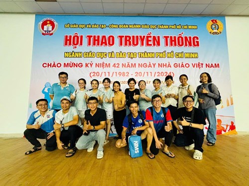 Đoàn viên Công đoàn trường THPT Bình Chiểu tham gia Hội thao truyền thống kỷ niệm 42 năm ngày Nhà giáo Việt Nam (20/11/1982-20/11/2024)