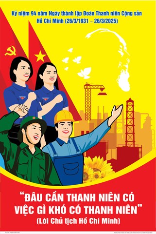 Kỷ niệm 94 năm Ngày thành lập Đoàn Thanh niên Cộng sản Hồ Chí Minh (26/3/1931 - 26/3/2025)