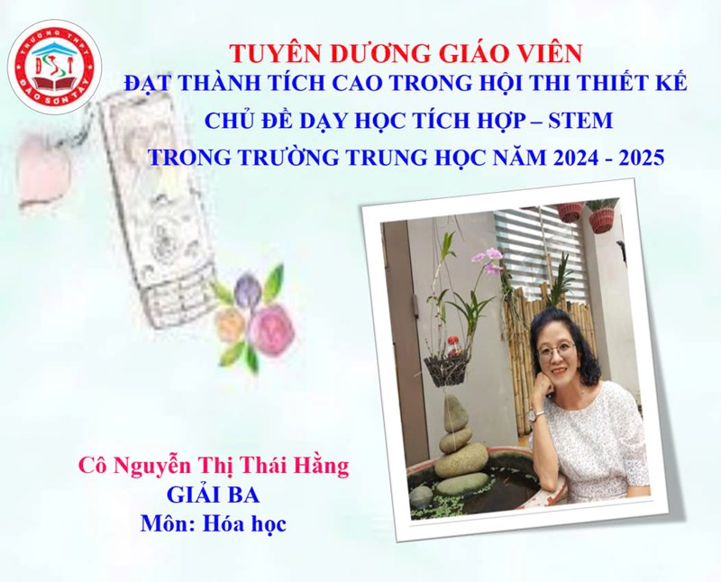 Trường THPT Đào Sơn Tây đạt 3 giải Ba Hội thi thiết kế chủ đề dạy học tích hợp - STEM năm học 2024-2025