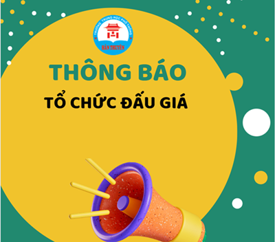 Thông báo về việc tổ chức đấu giá khai thác dịch vụ trông giữ xe tại Trường THPT Hàn Thuyên