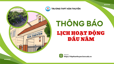 Thông báo lịch hoạt động đầu năm học 2024-2025