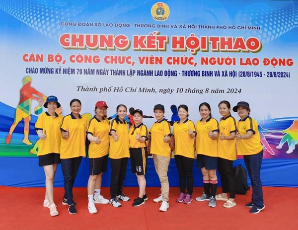 Chung kết Hội thao cấp Sở chào mừng 79 năm ngày thành lập Ngành Lao động - Thương binh và Xã hội