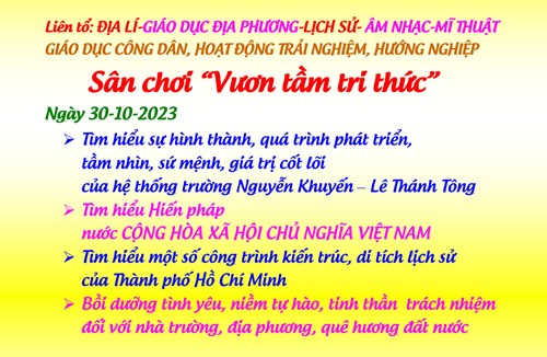 Sân chơi  Vươn tầm tri thức 