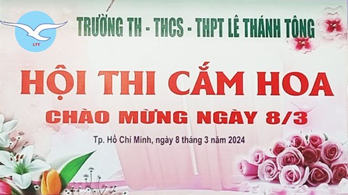 Hội thi cắm hoa chào mừng ngày 8-3