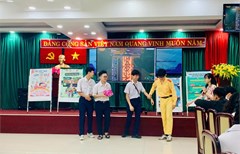 Thao giảng “an toàn giao thông cho nụ cười ngày mai”