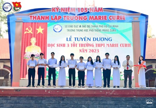 Thông báo số 05-TB/ĐTN-THPTMC ngày 09/01/2024 của Ban Chấp hành Đoàn Trường về Kết quả xét chọn và tuyên dương danh hiệu “Học sinh 3 tốt Trường THPT Marie Curie” năm 2024