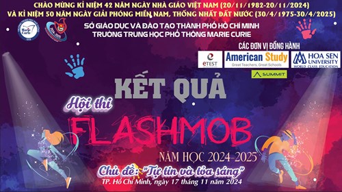 Kết quả Hội thi Flashmob năm học 2024-2025, chủ đề:  Tự tin và tỏa sáng 