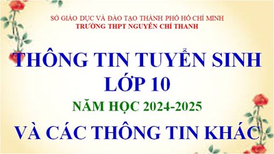 Thông tin Tuyển sinh lớp 10 NH: 2024-2025