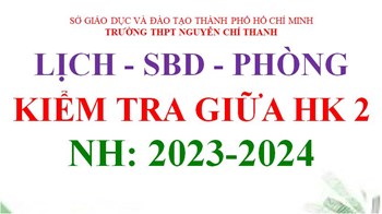 Lịch - Số báo danh - Phòng Kiểm tra Giữa học kỳ 2_Năm học: 2023-2024