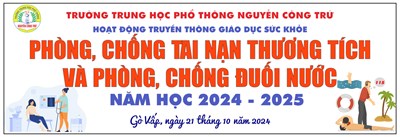 Hoạt động tuyên truyền thông giáo dục sức khỏe:  Tuyên truyền phòng, chống tai nạn thương tích và phòng chống đuối nước Năm học 2024 - 2025 