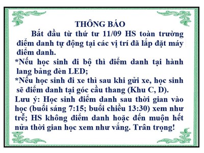 Điểm danh HS