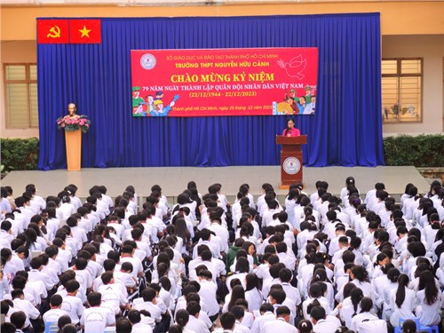 Trường THPT chào mừng ngày kỉ niệm  79 NĂM NGÀY THÀNH LẬP QUÂN ĐỘI NHÂN DÂN VIỆT NAM  (22/12/1944 - 22/12/2023)