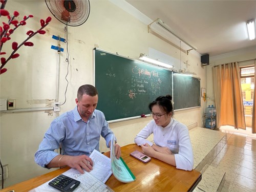 Tổ tiếng anh - hoạt động kiểm tra kỹ năng “speaking” cho học sinh 3 khối 10-11-12 học kỳ ii - năm học 2023-2024