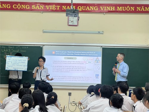 Tổ tiếng anh - thao giảng cụm chuyên môn iv - năm học 2023-2024