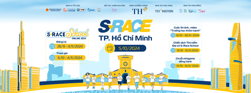 Huy động học sinh tham gia giải chạy học sinh, sinh viên  S-Race 2024 