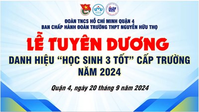 Lê tuyên dương Học sinh 3 tốt cấp trường.