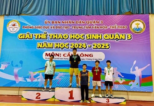 THÔNG TIN GIẢI THỂ THAO HỌC SINH QUẬN 3 NĂM HỌC 2024-2025 ngày 17/10/2024