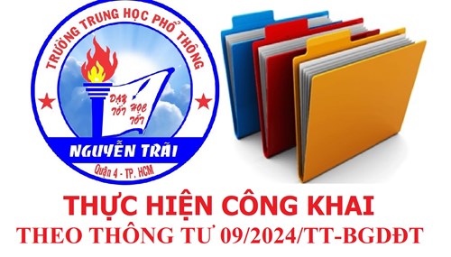 Báo cáo thực hiện quy chế công khai năm học 2023 - 2024 và kế hoạch thực hiện quy chế công khai trong nhà trường năm học 2024 - 2025.