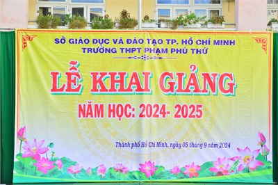 Lễ khai giảng trường thpt phạm phú thứ năm học 2024 - 2025