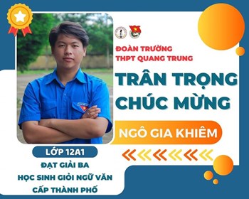 Học sinh giỏi lớp 12 cấp thành phố năm học 2023 - 2024