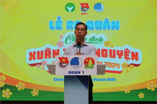 Lễ ra quân Chiến dịch Xuân tình nguyện Quận 1 lần thứ 16, năm 2024