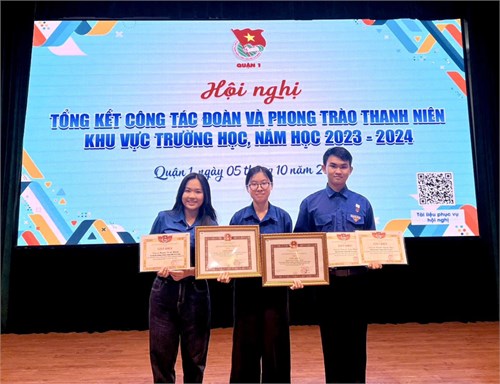 Tổng kết công tác đoàn và phong trào thanh niên khu vực trường học, năm học 2023 - 2024