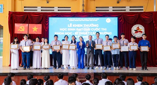 Kết quả cuộc thi nghiên cứu khoa học - kĩ thuật cấp trường năm học 2024 - 2025