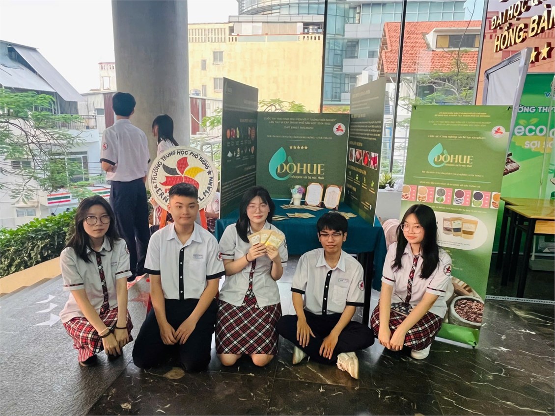 Chúc mừng 05 em học sinh xuất sắc đạt giải khuyến khích cuộc thi  học sinh, sinh viên với ý tưởng khởi nghiệp cấp thành phố năm học 2024 - 2025