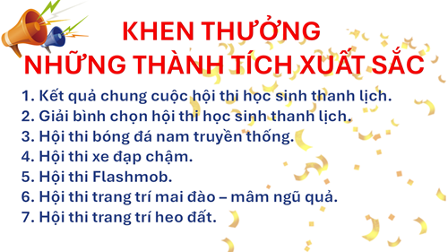 🎉Khen thưởng những thành tích xuất sắc