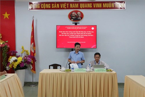 Kiểm tra việc triển khai thực hiện nhiệm vụ năm học 2024 – 2025 tại Trường THPT Thủ Đức