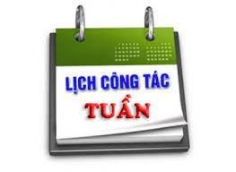 Lịch công tác tuần 15 từ ngày 11/12/2023 đến ngày 17/12/2023.