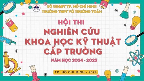 Hội thi  Nghiên cứu khoa học kỹ thuật cấp trường năm học 2024-2025 