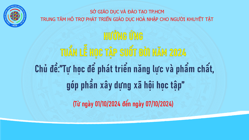 Kế hoạch tổ chức Tuần lễ hưởng ứng học tập suốt đời năm 2024 ngành giáo dục Thành phố