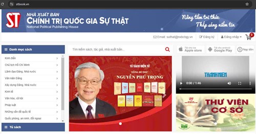 Giới thiệu trang đọc sách điện tử