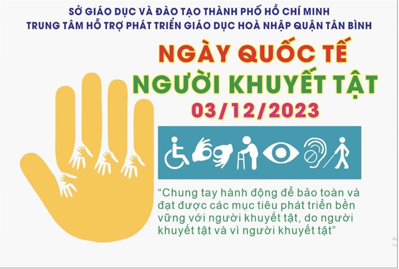 Học sinh khuyết tật trong ngày Quốc tế Người khuyết tật