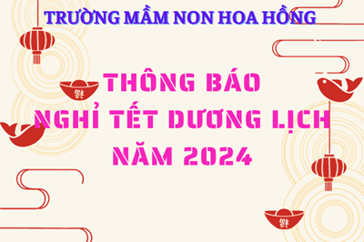 Thông báo nghỉ tết dương lịch năm 2024